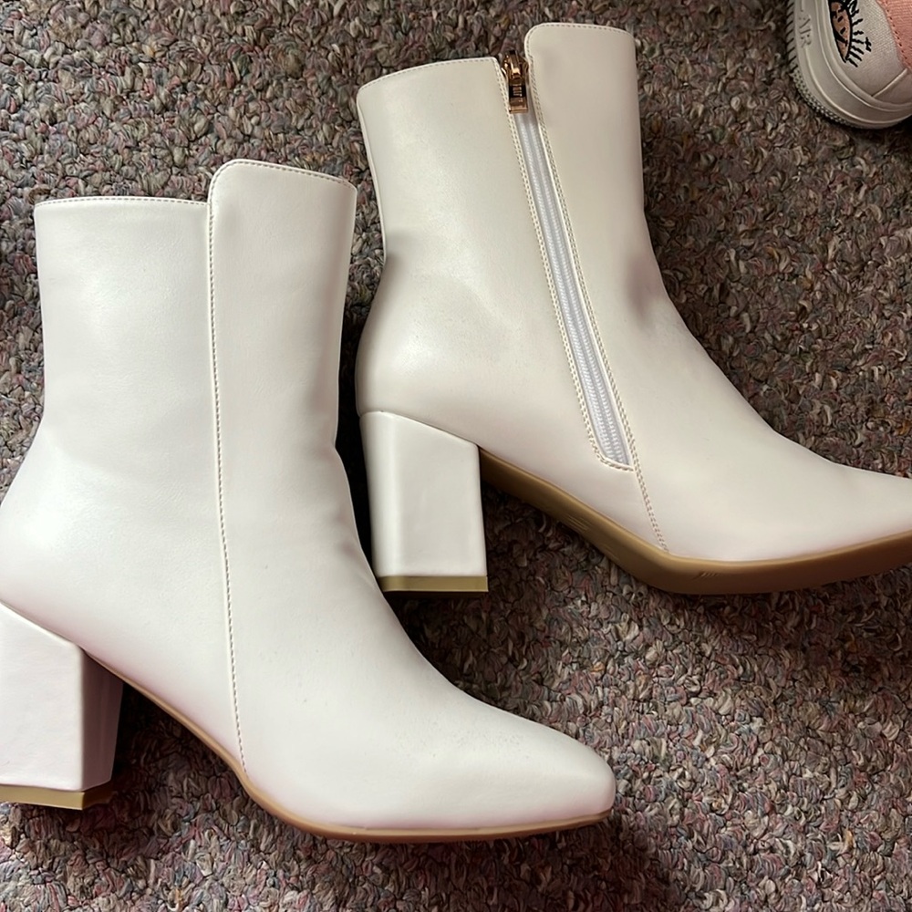 White booties